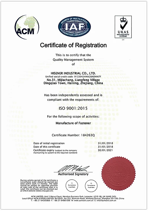 Hisener Industrial CO. Ltd.